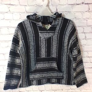 Baja Joe Drug Rug Pullover Mexacali Blues Hoodie M